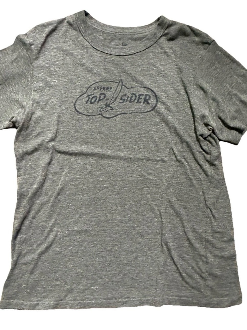 Men’s Sperry Top Sider Grey Short Sleeve T Shirt Size Medium